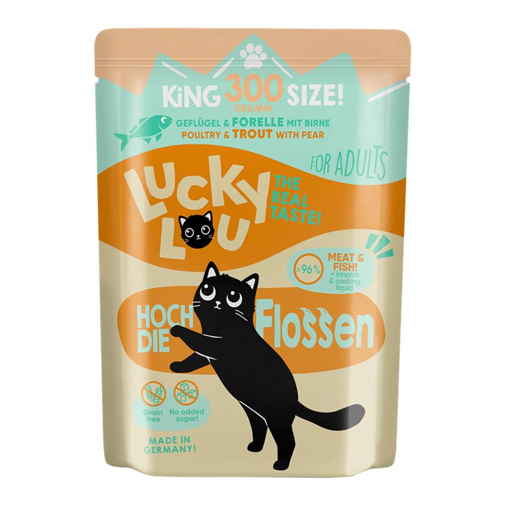 LuckyLou Cat - Life Stage Adult Pouchbeutel 300g