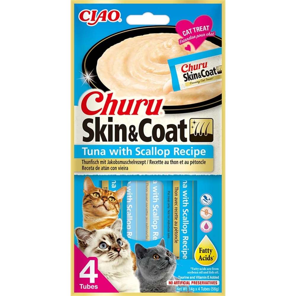 Inaba Cat Churu Skin&Coat 12x4x14g