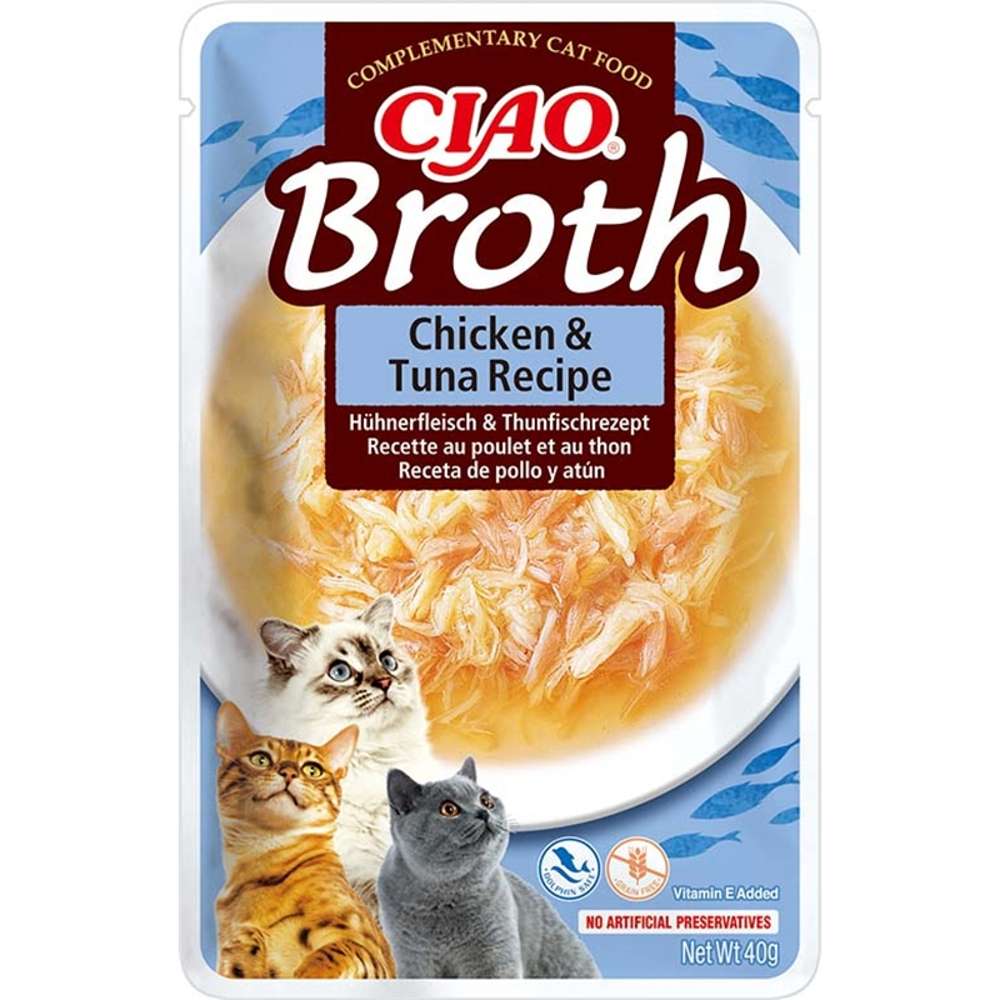 Inaba Cat Ciao Broth Chicken 12x40g