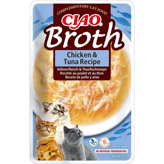 Inaba Cat Ciao Broth Chicken 12x40g