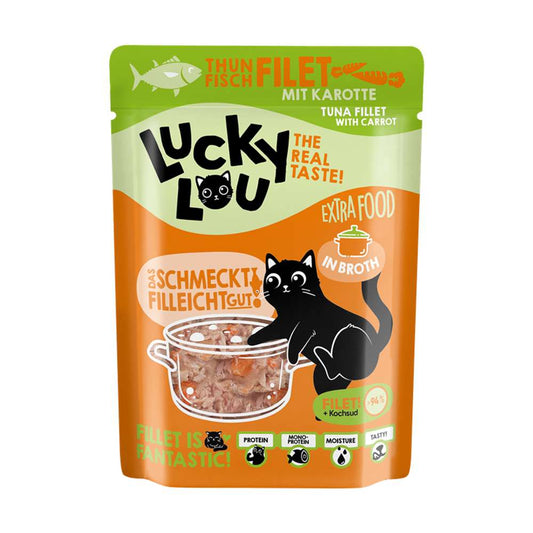 LuckyLou Cat Pouch - Extra Food 12x70g