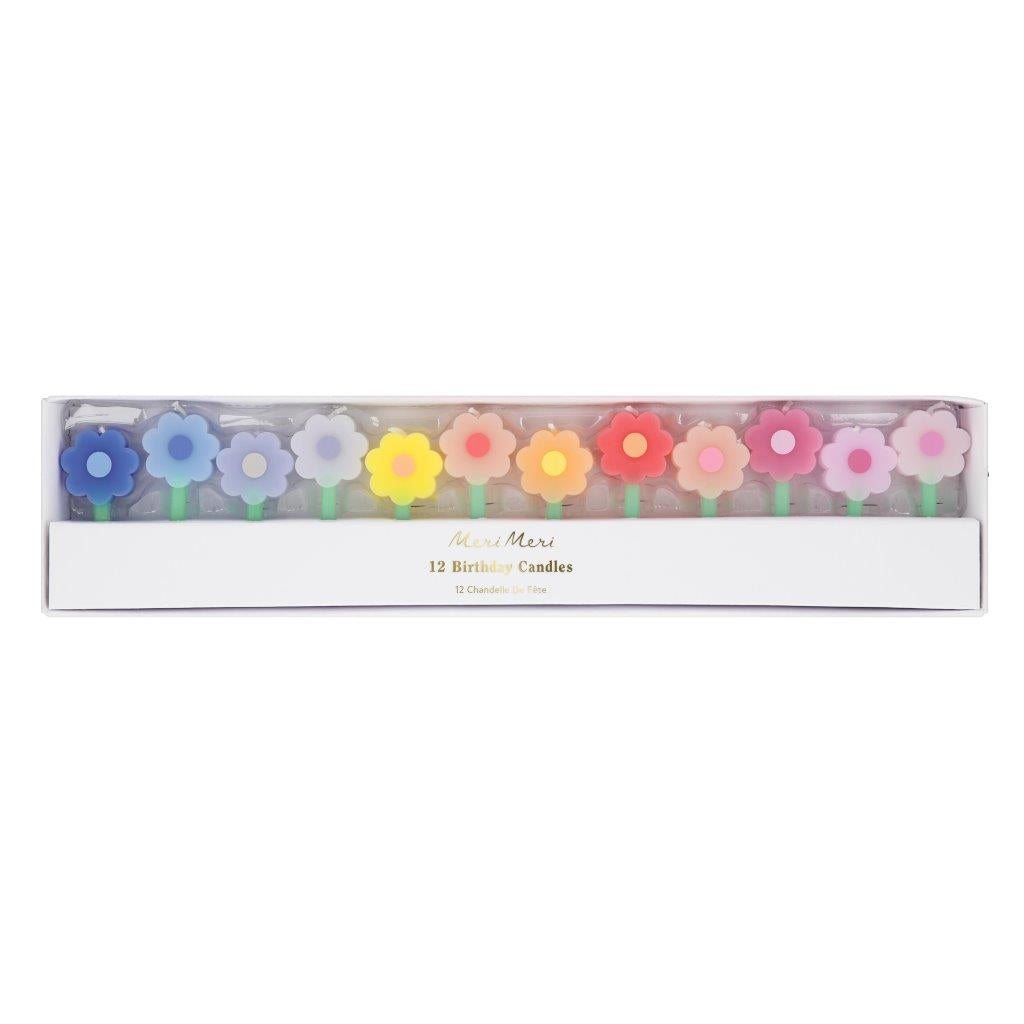 Rainbow Daisy Kerzen