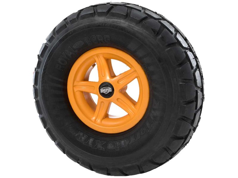 BERG Rad 460/165-8 Gelände für X-Treme, Duo Coaster und Gran Tour Offroad, schwarz/orange