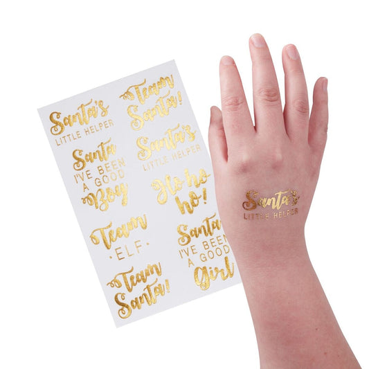 Weihnachtstattoos Gold