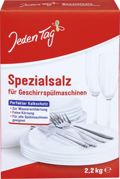 Jeden Tag Spezialsalz für Geschirrspülmaschinen