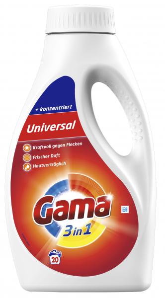 Gama 3 in 1 Universal Waschmittel flÌssig