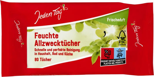 Jeden Tag Feuchte Allzwecktücher Frischeduft
