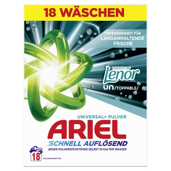 Ariel Touch of Unstoppables Vollwaschmittel Pulver