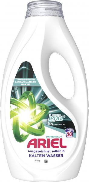 Ariel Flüssig Universal+ Waschmittel Lenor Touch of Unstoppables 20WL