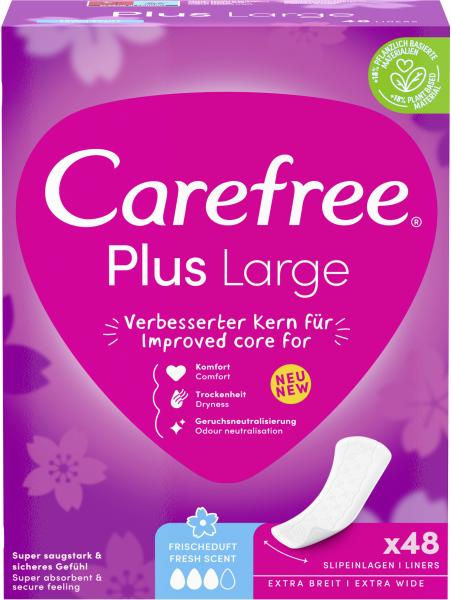Carefree Plus Large Slipeinlagen Frischeduft