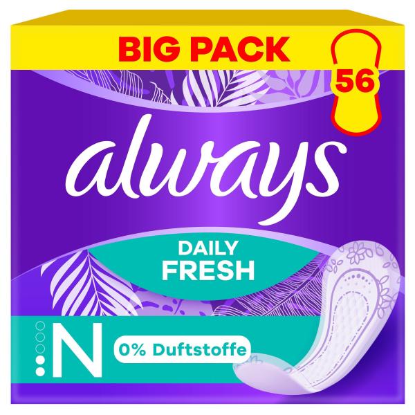 Always Daily Fresh Slipeinlagen Normal ohne Parfum