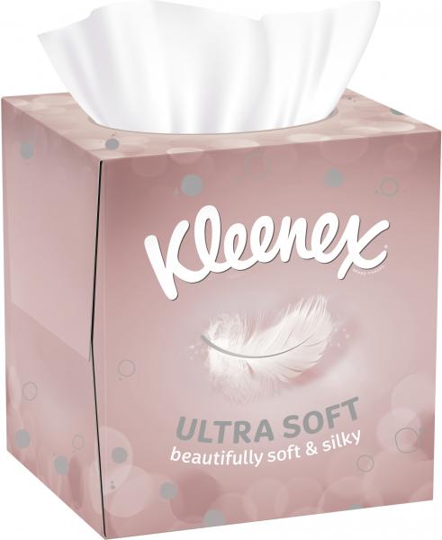 Kleenex Ultra Soft Kosmetiktücher Würfelbox