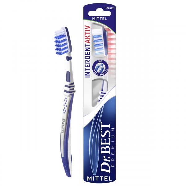 Dr. Best Zahnbürste Premium Interdent Aktiv mittel