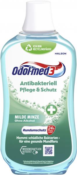 Odol-med3 Mundspülung Antibakteriell Pflege & Schutz Milde Minze