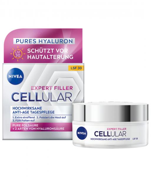 NIVEA Cellular Expert Filler Hochwirksame Anti-Age-Tagescreme LSF 30