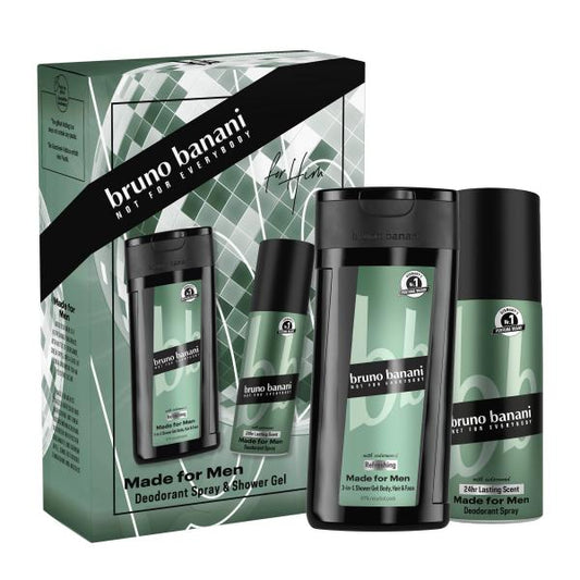 Bruno banani Geschenkset Made for Man Deo & Duschgel