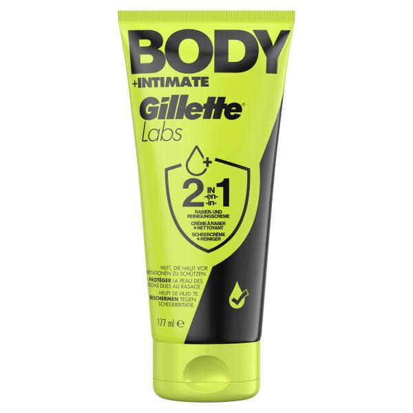 Gillette Labs Body + Intimate Rasier- und Reinigungscreme 2in1