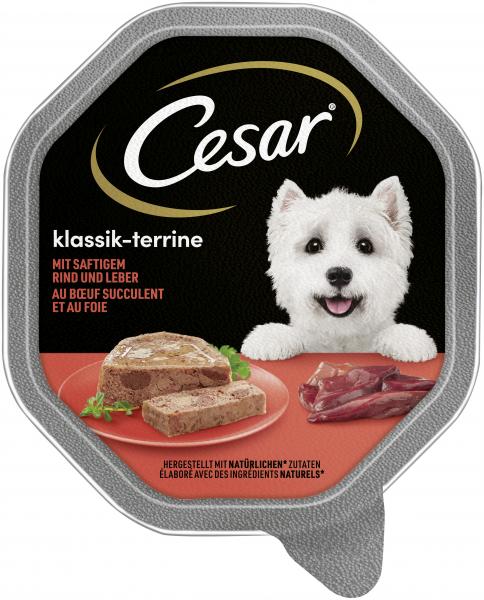 Cesar Klassik-Terrine mit saftigem Rind und Leber