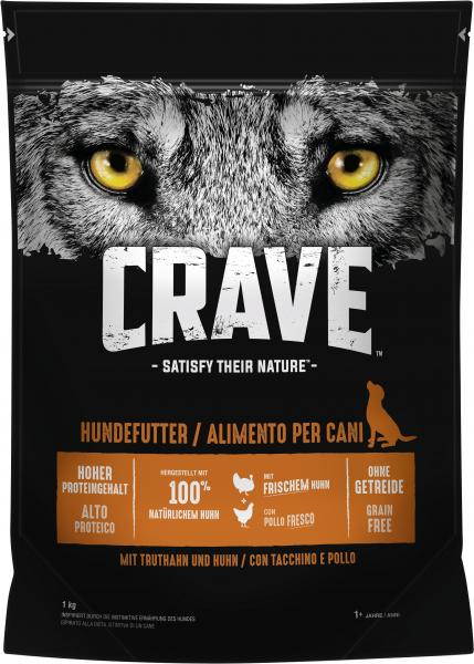 Crave Hundefutter mit Truthahn & Huhn