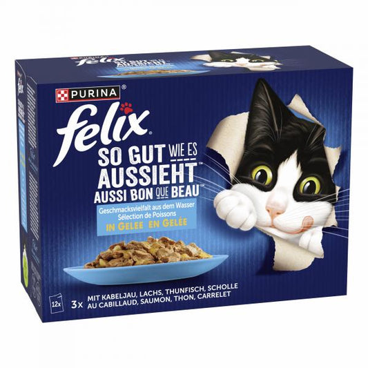 Felix So gut wie es aussieht Geschmacksvielfalt aus dem Wasser in Gelee