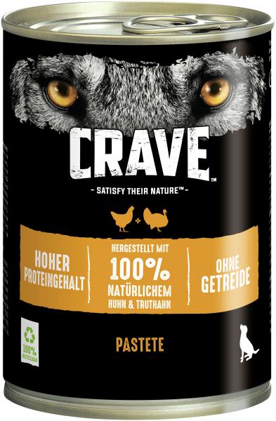 Crave Hund Adult Pastete mit Huhn & Truthahn