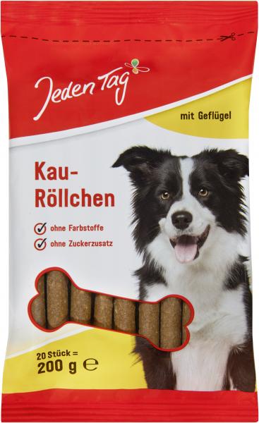 Jeden Tag Hund Kauröllchen mit Geflügel