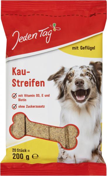 Jeden Tag Hund Kaustreifen mit Geflügel