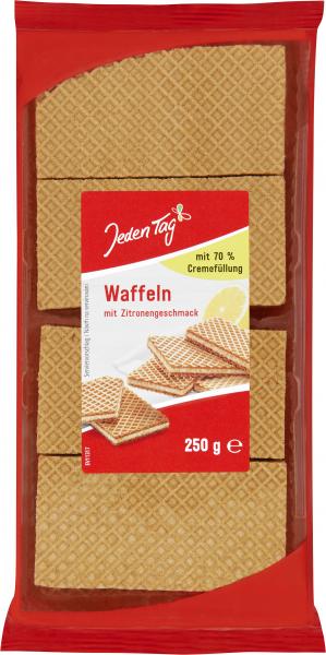 Jeden Tag Waffeln mit Zitronengeschmack