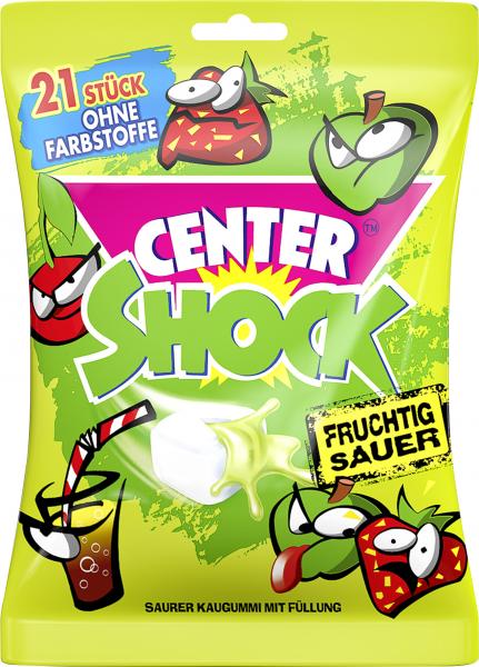 Center Shock Fruchtig Sauer Saurer Kaugummi mit Füllung