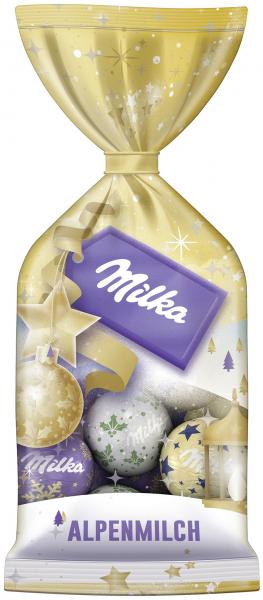Milka Weihnachtskugeln Alpenmilch Design Edition