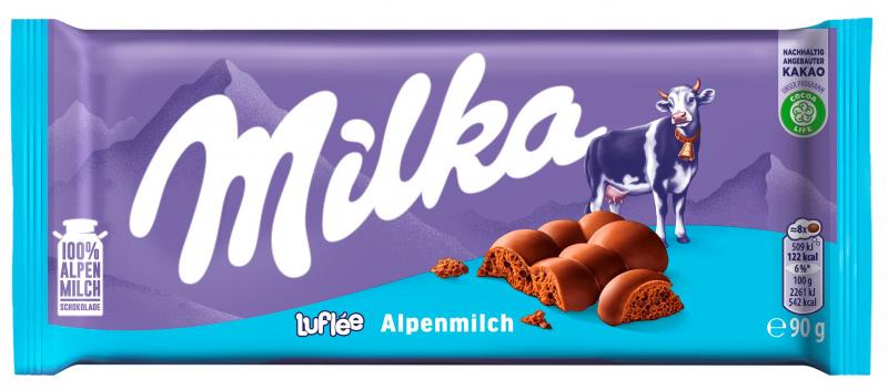 Milka Tafel Luflée Alpenmilch