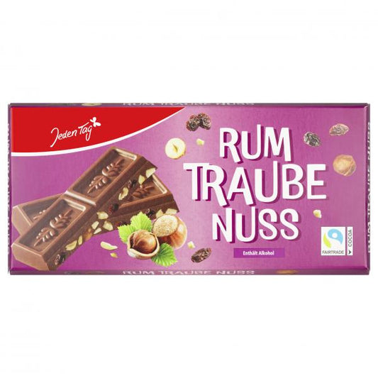 Jeden Tag Schokolade Rum Traube Nuss