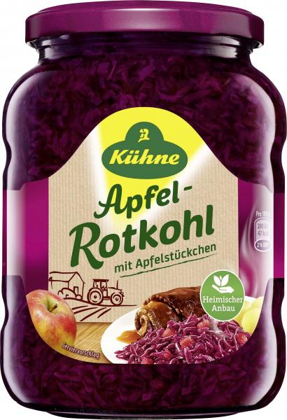 Kühne Apfelrotkohl mit Apfelstückchen