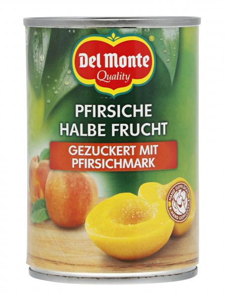 Del Monte Pfirsiche halbe Frucht gezuckert mit Pfirsichmark