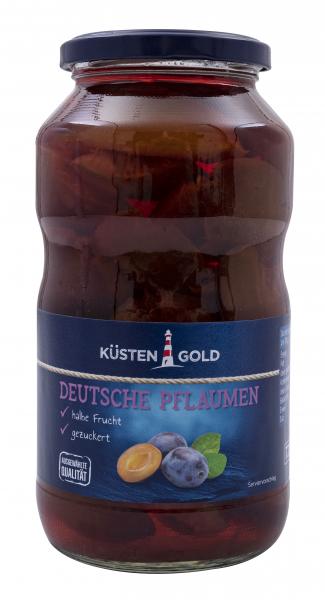 Küstengold Deutsche Pflaumen halbe Frucht gezuckert