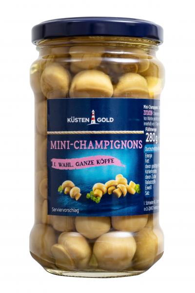 Küstengold Mini-Champignons ganze Köpfe 1. Wahl