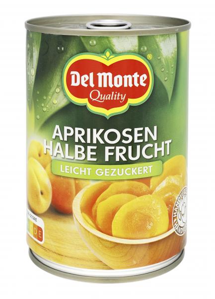 Del Monte Aprikosen halbe Frucht leicht gezuckert
