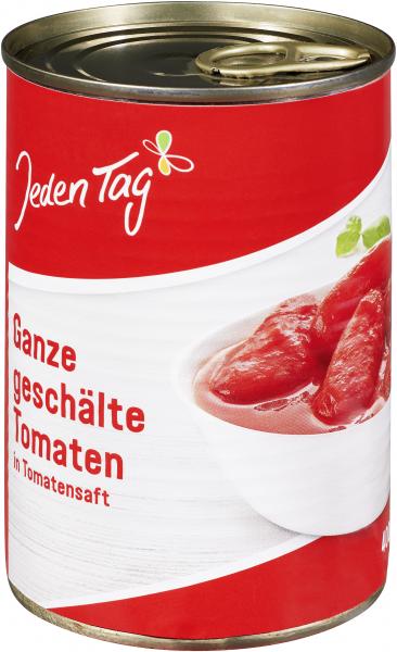 Jeden Tag Ganz geschälte Tomaten in Tomatensaft