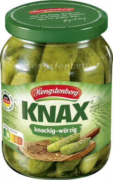 Hengstenberg Knax Gewürzgurken knackig-würzig