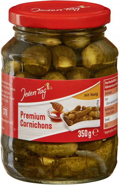 Jeden Tag Premium Cornichons mit Honig
