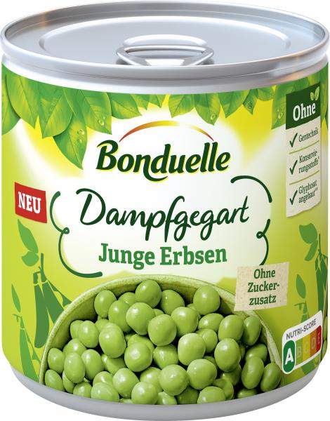 Bonduelle Dampfgegart Junge Erbsen