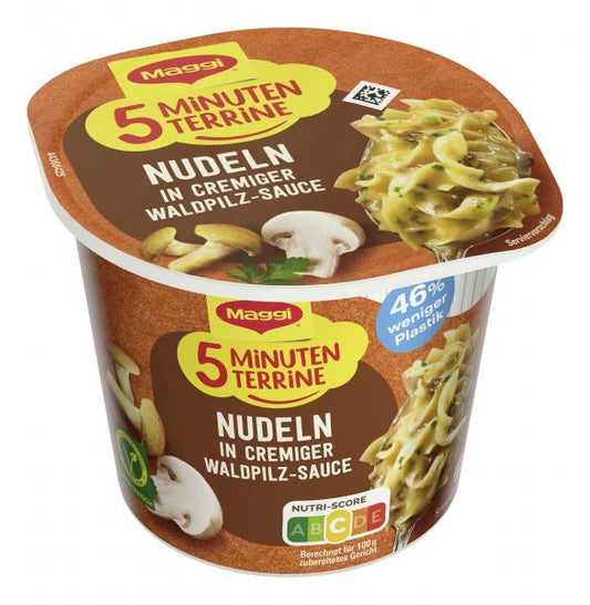 Maggi 5 Minuten Terrine Nudeln in Waldpilz-Rahmsauce