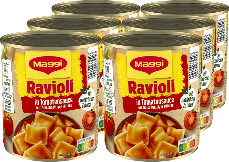 Maggi Ravioli in Tomatensauce
