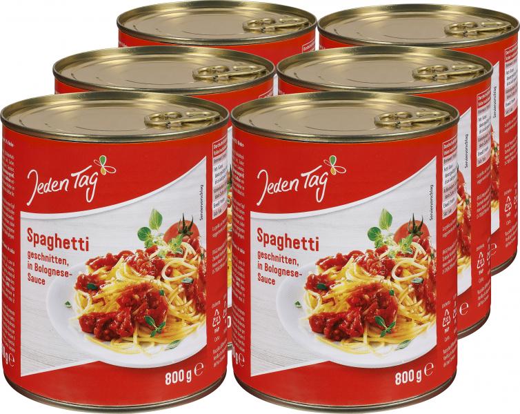 Jeden Tag Spaghetti in Bolognesesauce