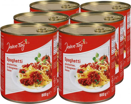 Jeden Tag Spaghetti in Bolognesesauce