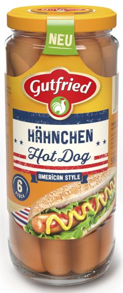 Gutfried Hähnchen Hot Dog Würstchen