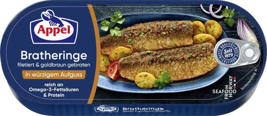 Appel Bratheringe filetiert