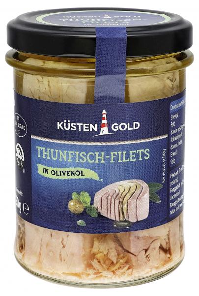 Küstengold Thunfisch Filets in Olivenöl
