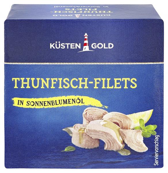 Küstengold Thunfisch Filets in Sonnenblumenöl
