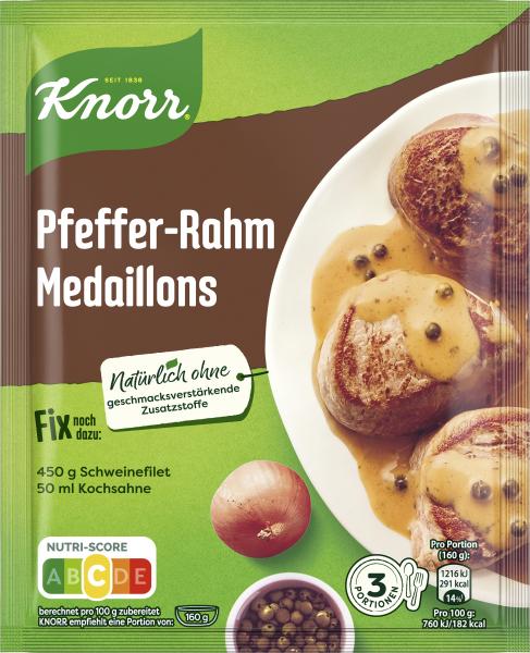 Knorr Fix Pfeffer-Rahm Medaillons